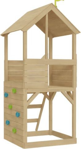 TP Treehouse Wooden Playhouse-Outdoor Climbing Frames, Outdoor Slides, Outdoor Swings, Play Houses, Playground Equipment, Playhouses, TP Toys-Learning SPACE