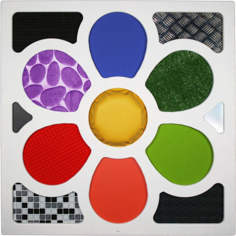 Tactile Panel - Flower 95cm x 95cm-Nature Sensory Room, Sensory Wall Panels & Accessories, Tactile Toys & Books-Learning SPACE