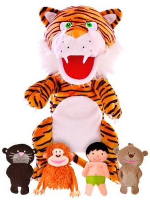 Tellatale Jungle Book Hand Puppet Set with Finger Puppets-communication, Communication Games & Aids, Fiesta Crafts, Gifts for 5-7 Years Old, Helps With, Imaginative Play, Neuro Diversity, Primary Books & Posters, Primary Literacy, Puppets & Theatres & Story Sets, Stock-Learning SPACE
