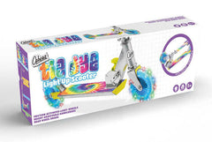 Tie Dye Scooter With Flashing Wheels-Ozbozz, Ride & Scoot, Scooters-Learning SPACE