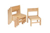 Toddler Chairs (4Pk)-Children's Wooden Seating, Classroom Chairs, Cosy Direct, Seating, Toddler Seating-Learning SPACE