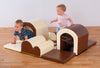 Toddler Tunnels And Bumps Set-AllSensory, Baby Sensory Toys, Baby Soft Play and Mirrors, Down Syndrome, Matrix Group, Nurture Room, Padding for Floors and Walls, Playmats & Baby Gyms, Soft Play Sets-Brown/Cream-Learning SPACE