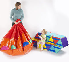 Triangles Portable Ball Pool-AllSensory, Baby Sensory Toys, Ball Pits, Down Syndrome, Gifts For 2-3 Years Old, Playmats & Baby Gyms, Soft Play Sets, Stock-Learning SPACE