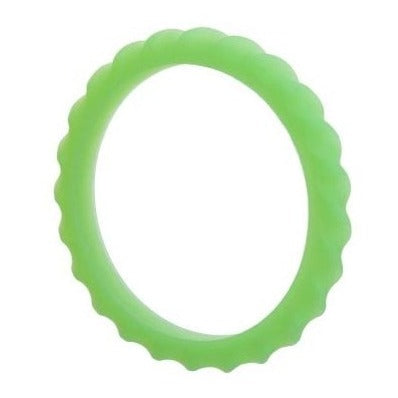 Twister Bangle - Chew Fidget (2 Pack)-Stress Relief Toys-AllSensory, Autism, Chewigem, Chewing, Fidget, Helps With, Neuro Diversity, Oral Motor & Chewing Skills, Sensory Processing Disorder-Green-Learning SPACE