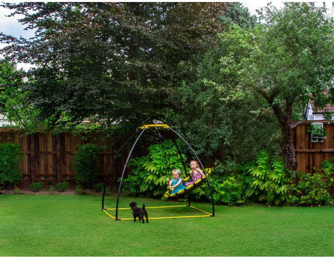 UFO Round Nest Swing with Frame V3-ADD/ADHD, JumpKing, Neuro Diversity, Outdoor Swings, Stock, Teen & Adult Swings-Learning SPACE