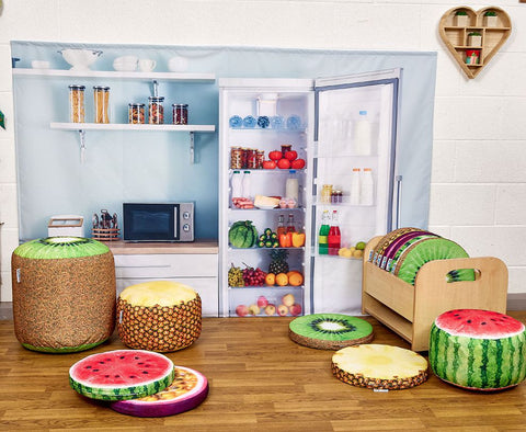 Wall Hanging Kitchen Backdrop-Classroom Displays, Furniture, Kitchens & Shops & School, Play Kitchen, Wall Decor, Willowbrook-Learning SPACE