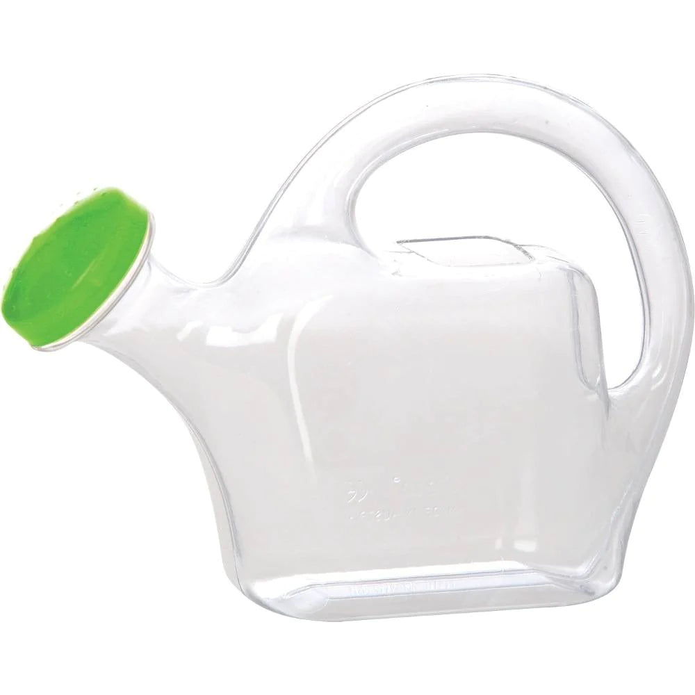 Watering Can Classic - Clear-Baby Bath. Water & Sand Toys, Bigjigs Toys, Forest School & Outdoor Garden Equipment, Gowi Toys, Pollination Grant, Sand & Water, Toy Garden Tools, Water & Sand Toys-Green-Learning SPACE