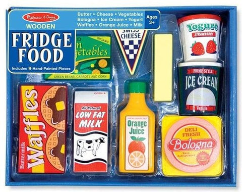 Wooden Fridge Food - Play Food-Baby Wooden Toys, Gifts For 2-3 Years Old, Imaginative Play, Kitchens & Shops & School, Play Food, Stock-Learning SPACE