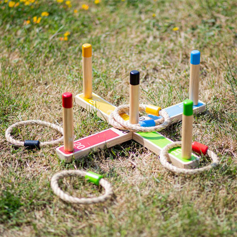 Wooden Quoits - Outdoor Garden Game-Active Games, Additional Need, Bigjigs Toys, Garden Game, Gross Motor and Balance Skills, Helps With, Seasons, Summer, Teen Games-Learning SPACE
