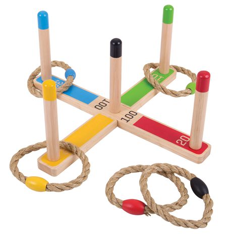 Wooden Quoits - Outdoor Garden Game-Active Games, Additional Need, Bigjigs Toys, Garden Game, Gross Motor and Balance Skills, Helps With, Seasons, Summer, Teen Games-Learning SPACE