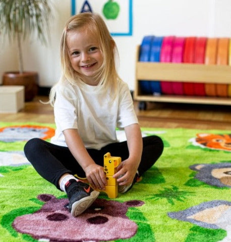 Zoo Conservation™ Large Placement Carpet 3x3m-Kit For Kids, Mats & Rugs, Placement Carpets, Rugs, Square, World & Nature-Learning SPACE