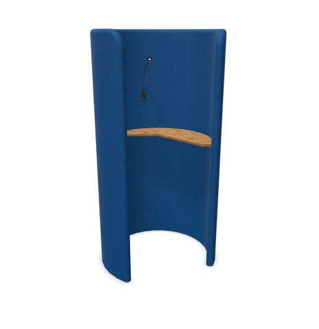 BuzziHug - Sound Reducing Privacy Booth-Buzzi Space, Dividers, Library Furniture, Noise Reduction-Blue - TRCS 6075-Antwerp Oak (+£238)-With LED Light (+£350)-Learning SPACE