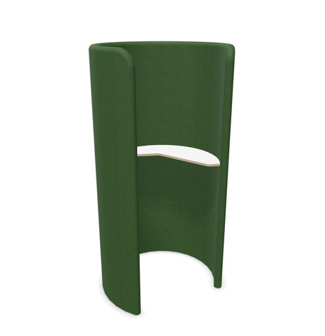 BuzziHug - Sound Reducing Privacy Booth-Buzzi Space, Dividers, Library Furniture, Noise Reduction-Hazy Green - TRCS+ 9704-White Laminate-Without LED Light-Learning SPACE