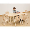 Elegant Height Adjustable Rectangular Table (4 or 6 Seats)-Classroom Table, Furniture, Height Adjustable, Plastic, Profile Education, Rectangular, Table-Learning SPACE