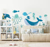 Marine Animals Set fish sticker-Sticker, Underwater Sensory Room, Wall & Ceiling Stickers, Wall Decor-Learning SPACE