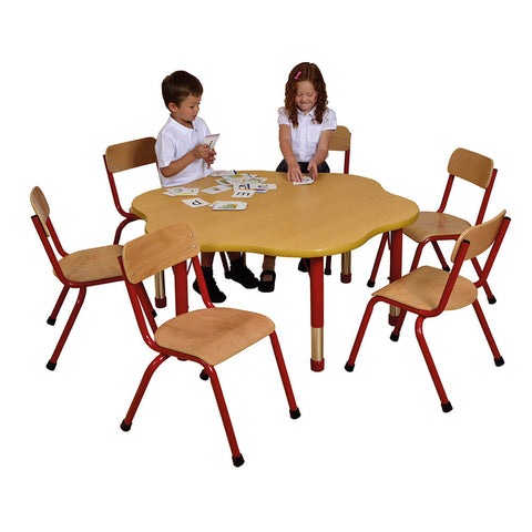 Milan Flower Table-Classroom Table, Flower, Furniture, Height Adjustable, Profile Education, Table-Learning SPACE