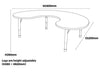 Milan Group Table-Classroom Table, Furniture, Height Adjustable, Horseshoe, Profile Education, Table-Learning SPACE