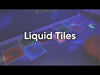 Hexagon Liquid Floor Tiles - Set of 4